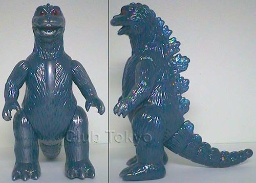 Godzilla 1964 (Mosu-Goji) Blue figure by Yuji Nishimura, produced by M1Go. Front view.