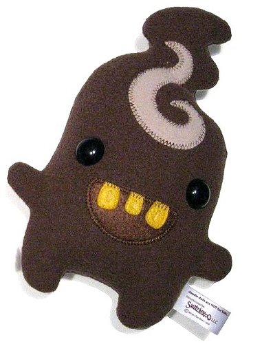 Burgerlog - Brown figure by Anna Chambers, produced by Switcheroo. Front view.