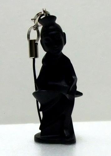 Mini Miroku - Black figure by Mirock Toys, produced by Mirock Toys. Front view.