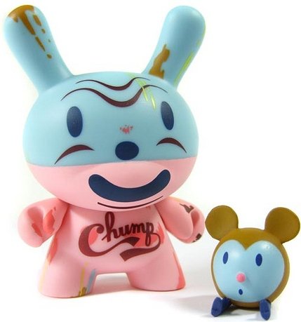 Chump Dunny - Gary Taxali figure by Gary Taxali, produced by Kidrobot. Front view.