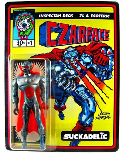 Czarface figure by Sucklord X LAmour Supreme, produced by Suckadelic. Front view.