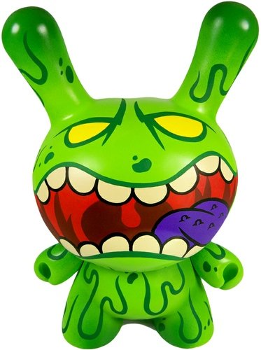 Slimeball Dunny Custom figure by Jeremy Madl (Mad). Front view.