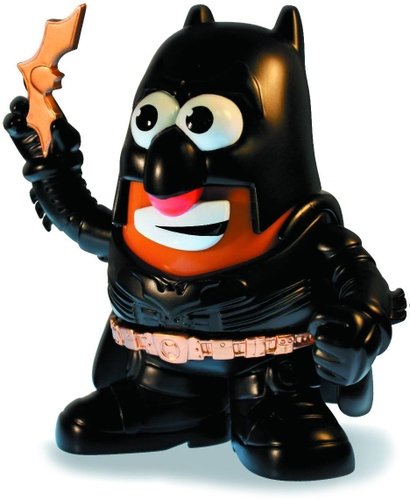 Batman The Dark Knight Mr. Potato Head figure, produced by Ppw Toys. Front view.