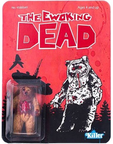 The Ewoking Dead - NYCC 2013 figure, produced by Killer Bootlegs. Front view.