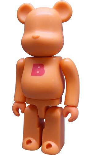 Basic Be@rbrick Series 2 - B figure, produced by Medicom Toy. Front view.