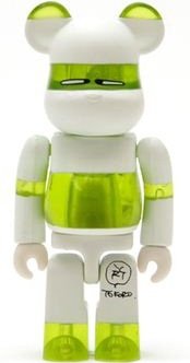 Tokoro-san - Artist Be@rbrick Series 5 figure by Tokoro George, produced by Medicom Toy. Front view.