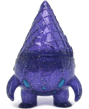 Milton - Glitter Purple figure by Brian Flynn, produced by Super7. Front view.