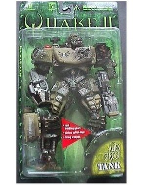 Alien Strogg Tank - Quake II figure, produced by Resaurus. Front view.