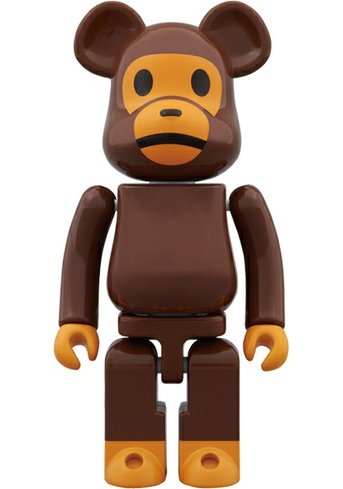 BWWT 2 Baby Milo Be@rbrick 200% figure by Bape, produced by Medicom Toy X Bandai. Front view.