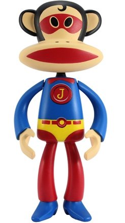 Superhero Julius figure by Paul Frank, produced by Play Imaginative. Front view.
