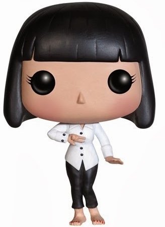 POP! Pulp Fiction - Mia Wallace figure, produced by Funko. Front view.