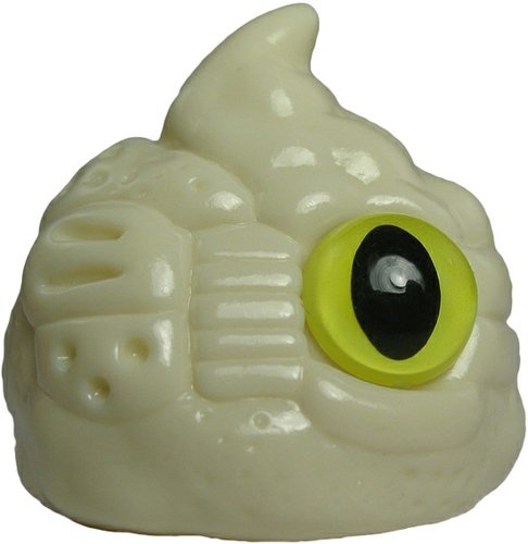 Chaoslime Mini (カオスライムミニ) - Unpainted White w/ Random Eye Color figure by Mori Katsura, produced by Realxhead. Front view.
