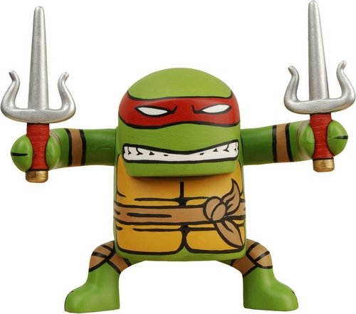 Raphael figure, produced by Neca. Front view.