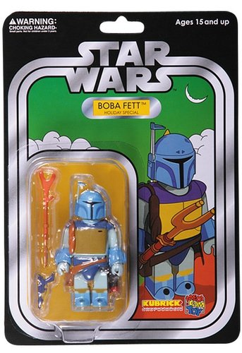 Boba Fett - Holiday Special figure by Lucasfilm Ltd., produced by Medicom Toy. Front view.