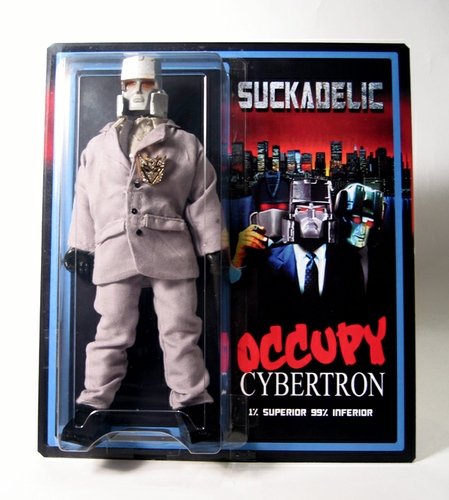 1 Percent 8 inch basic figure figure by Sucklord, produced by Suckadelic. Front view.