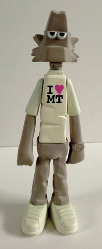 Mini Michael - Meter Room Exclusive (I love MT) figure by Michael Lau, produced by Crazysmiles. Front view.