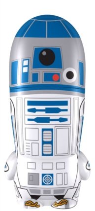 R2-D2 MIMOBOT figure by Lucasfilm Ltd., produced by Mimoco. Front view.