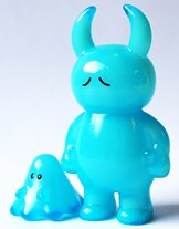 Uamou & Boo - Sad, Inner Glow Blue figure by Ayako Takagi, produced by Uamou. Front view.