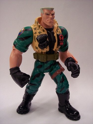 Chip Hazard - Small Soldiers figure, produced by Hasbro. Front view.