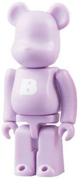 Basic Be@rbrick - B figure, produced by Medicom Toy. Front view.
