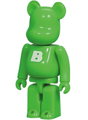 Basic Be@rbrick Series 9 - B figure, produced by Medicom Toy. Front view.
