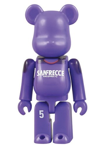 Sanfrecce Be@rbrick 70% figure, produced by Medicom Toy. Front view.