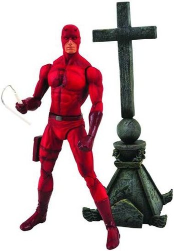 Daredevil figure by Marvel, produced by Diamond Select. Front view.