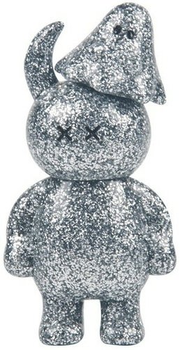 Uamou & Boo - Ouch, Silver Glitter figure by Ayako Takagi, produced by Uamou. Front view.