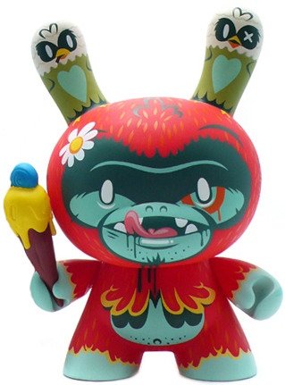 Tree Hugger AWOL Edition figure by Kronk, produced by Kidrobot. Front view.