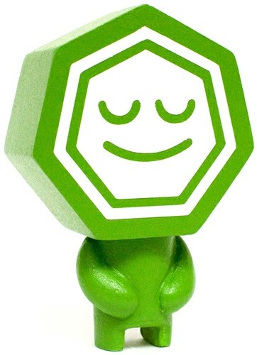 Metlex One - Green  figure by Tesselate. Front view.