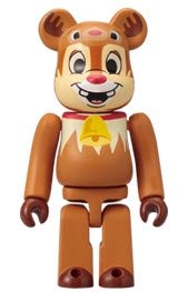 Dale Reindeer Version Be@rbrick figure by Disney, produced by Medicom Toy. Front view.