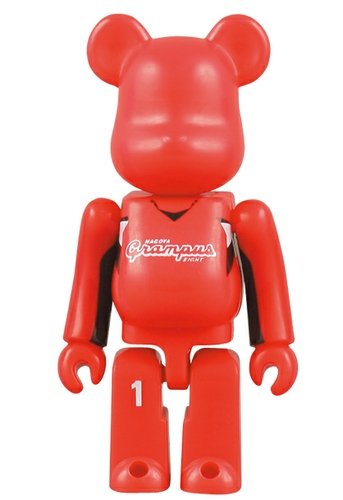 Nagoya Grampus Eight Be@rbrick 70% figure, produced by Medicom Toy. Front view.