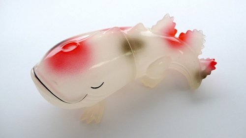 White Koi Killer - 1st Version figure by Bwana Spoons X Koji Harmon, produced by Gargamel. Front view.