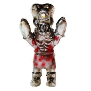 Mini Kaiju Alien Xam - Clear Dead Presidents Ed. figure by Mark Nagata X Dead Presidents, produced by Max Toy Co.. Front view.
