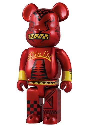 whiz Be@rbrick 400% figure, produced by Medicom Toy. Front view.