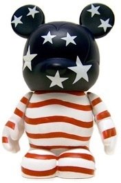 American Flag figure by Rachael Sur, produced by Disney. Front view.