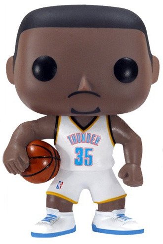 Kevin Durant figure, produced by Funko. Front view.
