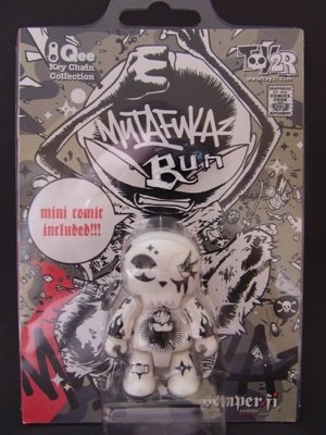 Mutafukaz figure by Run, produced by Toy2R. Front view.