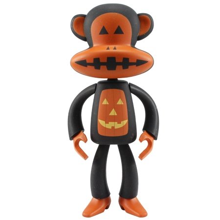 Halloween Pumpkin Julius figure by Paul Frank, produced by Play Imaginative. Front view.