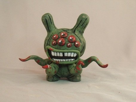 3 Dunny - Fuglie figure by Mostly Harmless, produced by Kidrobot. Front view.