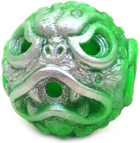 One-Off Vintage Spray Oozeball figure by Ralph Niese, produced by Tru:Tek. Front view.