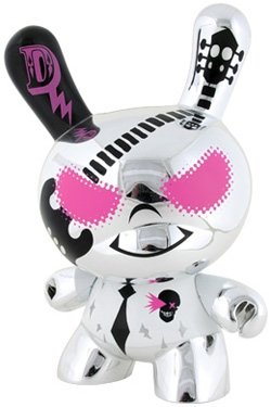 metal d figure by Mad Barbarians, produced by Kidrobot. Front view.