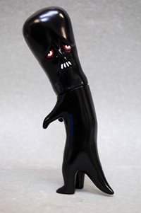 Black Belone Ghost figure by Sunguts, produced by Sunguts. Front view.