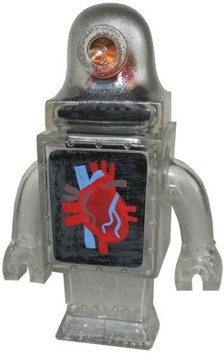 Robot Girl - Heart figure by Amanda Visell. Front view.