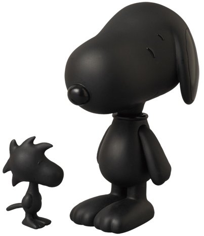 Snoopy & Woodstock (Tone on Tone Ver.) - VCD Special No.201  figure by Charles M. Schulz, produced by Medicom Toy. Front view.