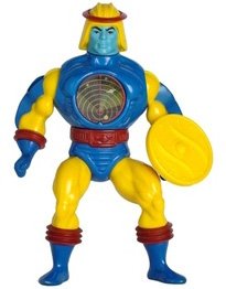 Sy-Klone figure by Roger Sweet, produced by Mattel. Front view.