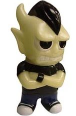 Mini Oni-Head - GID with Black Hair figure by Mori Katsura, produced by Realxhead. Front view.