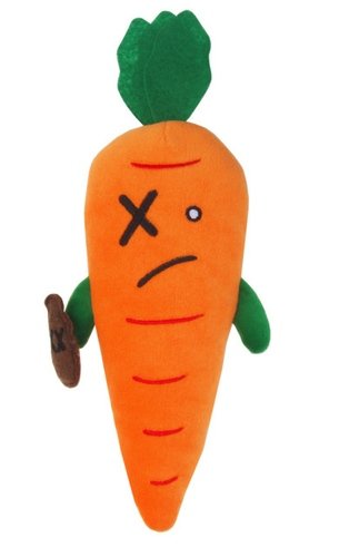 Drunken Carrot figure by Dan Goodsell. Front view.