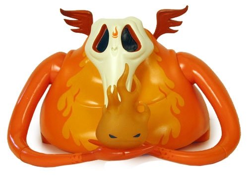 The Giver of Fire - Burning Desire figure by Andrew Bell, produced by Dyzplastic. Front view.