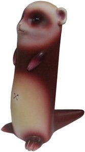 TUBE Ferret figure by Jillustrate, produced by Patch Together. Front view.